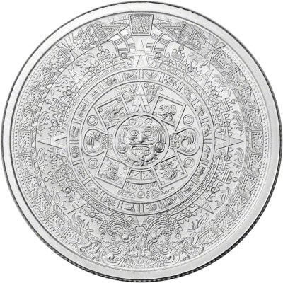 1/2 oz Golden State Mint Silver Round Aztec Calendar .999 Fine