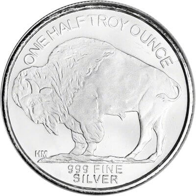 1/2 oz. Highland Mint Silver Round Buffalo .999