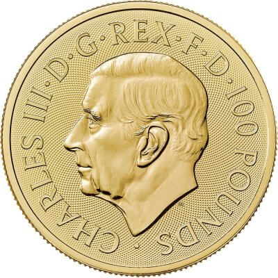 2024 Great Britain Gold Tudor Beasts Tudor Dragon £100 - 1 oz - BU