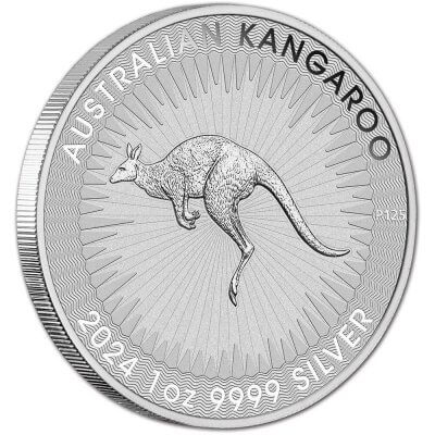 2024 P Australia Silver Kangaroo 1 oz $1 BU - Five 5 Coins