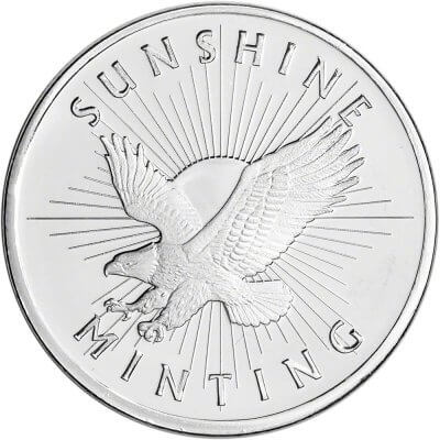 1/2 oz Silver Round - Sunshine Minting - .999