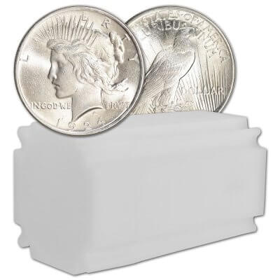 1924 Peace Silver Dollar Coin $1 - BU - Roll of 20
