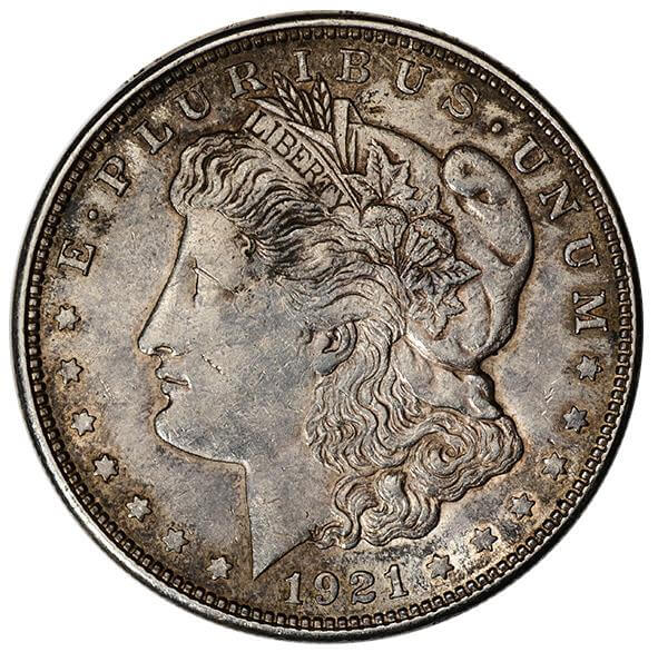 1921 US Morgan Silver Dollar - VG