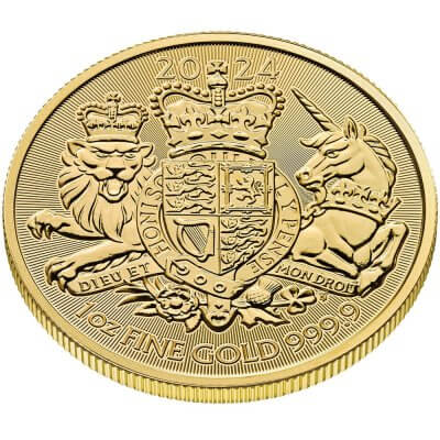2024 Great Britain Gold Royal Arms £100 1 oz - BU