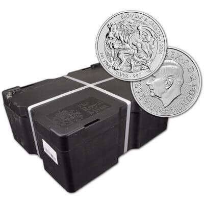 2024 Great Britain Silver Beowulf and Grendel £2 1 oz BU Sealed 500 Coin Box