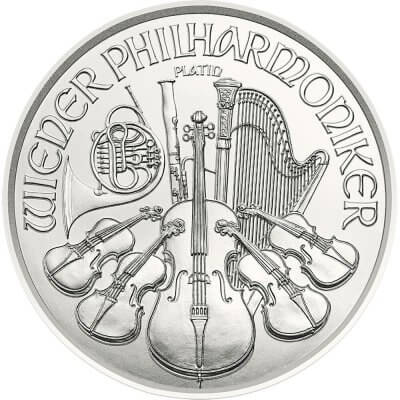 2024 Austria Platinum Philharmonic 1 oz 100 Euro - BU