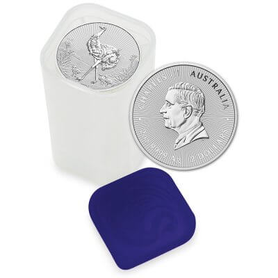 2024 P Australia Silver 2 oz Piedfort Next Generation Emu $2 BU Tube of 12
