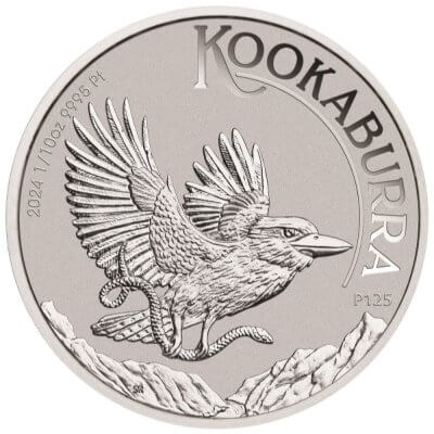 2024 P Australia Platinum Kookaburra 1/10 oz $15 - BU