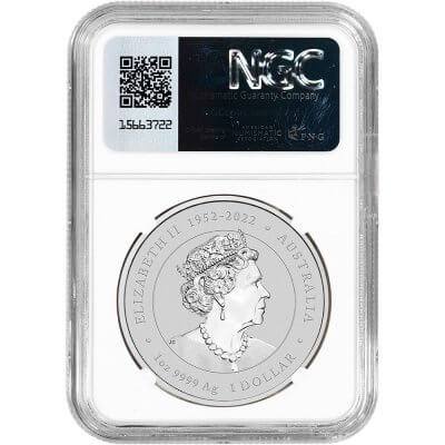 2024 P Australia Silver Lunar Series III Year Dragon 1 oz $1 NGC MS70 First Day