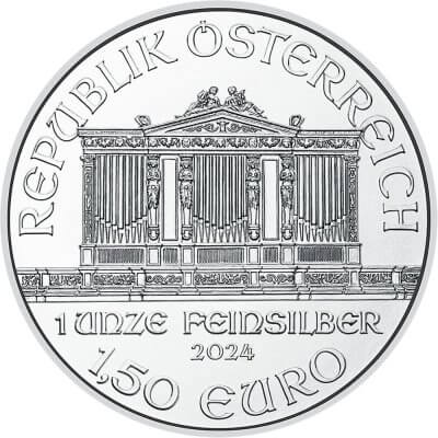 2024 Austria Silver Philharmonic 1 oz 1.5 Euro - BU