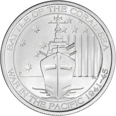 Australia Silver War in the Pacific 1/2 oz 50C - BU Random Date