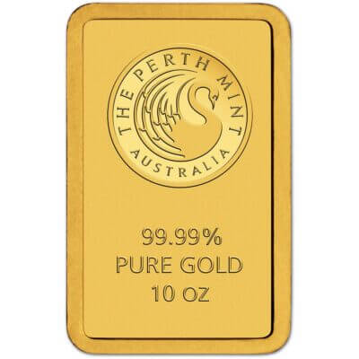 10 oz Gold Bar - The Perth Mint - 99.99 Fine in Sealed Assay