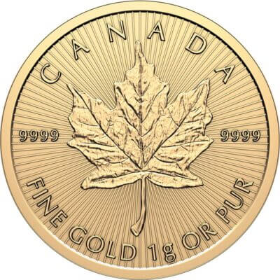 2025 25x1 gram Gold Maplegram25 - RCM - Royal Canadian Mint .9999 Fine in Assay