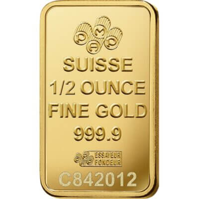 1/2 oz Gold Bar - PAMP Suisse - Fortuna - 999.9 Fine in Sealed Assay