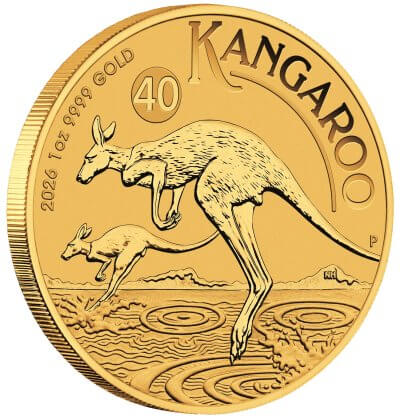 2026 P Australia Gold Kangaroo - 1 oz - $100 - BU