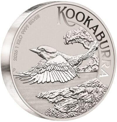 2026 P Australia Silver Kookaburra Kilo 32.15 oz $30 - BU