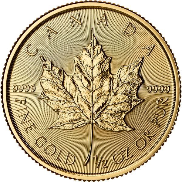 2026 Canada Gold Maple Leaf 1/2 oz $20 - BU #1