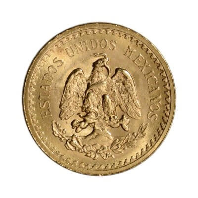 1945 Mexico Gold 2 1/2 Pesos .0603 oz - BU Restrike