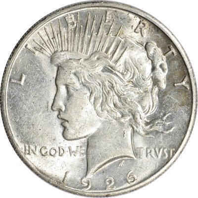 1926 US Peace Silver Dollar $1 - AU