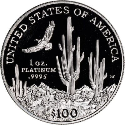 American Platinum Eagle Proof 1 oz $100 - Coin in Capsule - Random Date
