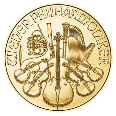 2026 Austria Gold Philharmonic 1/2 oz 50 Euro - BU