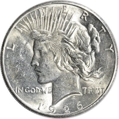 1926 S US Peace Silver Dollar $1 - AU