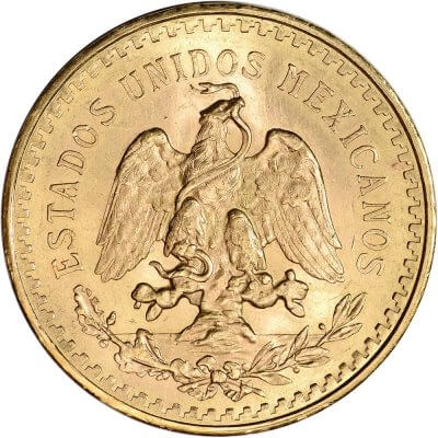 1945 Mexico Gold 50 Pesos - Average Circulated - 1.2056 oz