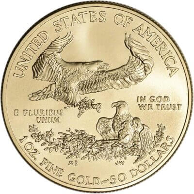 American Gold Eagle 1 oz $50 - Random Date - 1 Roll - 20 BU Coins in Mint Tube