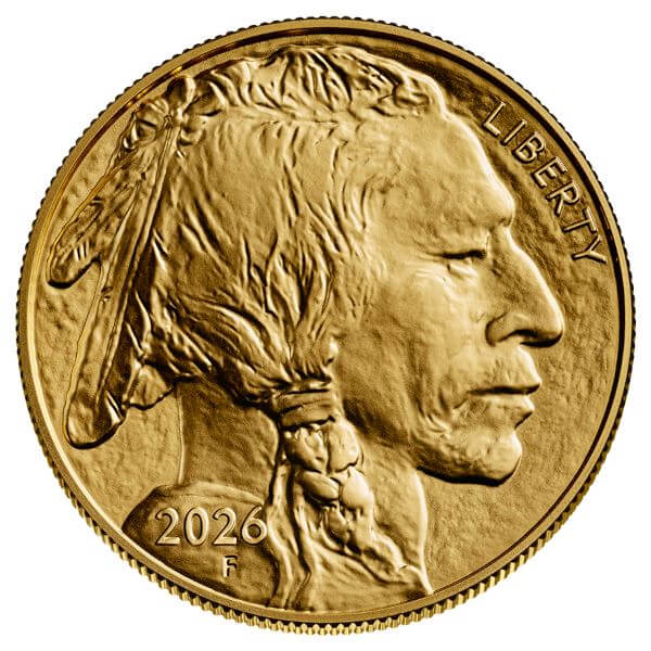 2026 American Gold Buffalo 1 oz $50 - BU - 1 Roll - 20 Coins in Mint Tube #2