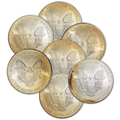 American Silver Eagle 1 oz $1 - Random Date - Impaired