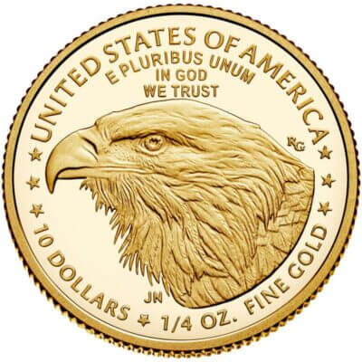 American Gold Eagle Proof 1/4 oz $10 - Coin in Capsule - Random Date