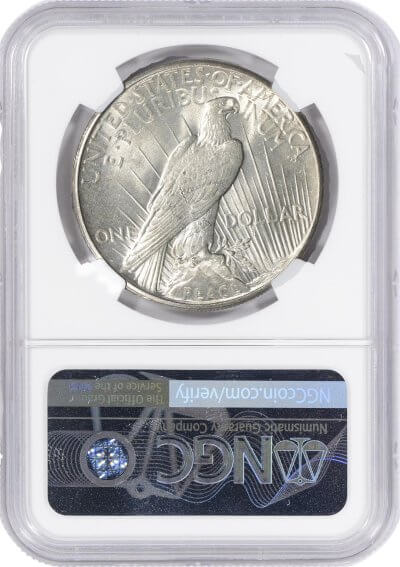 1927 US Peace Silver Dollar $1 - NGC Brilliant Uncirculated