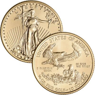 American Gold Eagle 1/4 oz $10 - NGC MS69 Random Date and Label