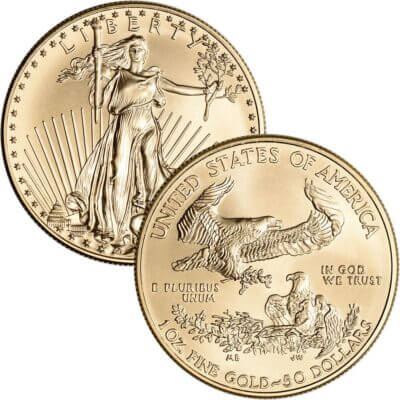 American Gold Eagle 1 oz $50 - NGC MS70 Random Date and Label