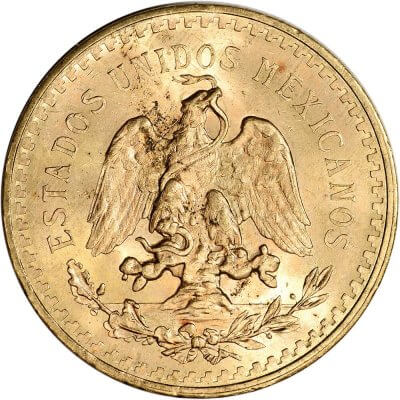 1943 Mexico Gold 50 Pesos - Average Circulated - 1.2056 oz