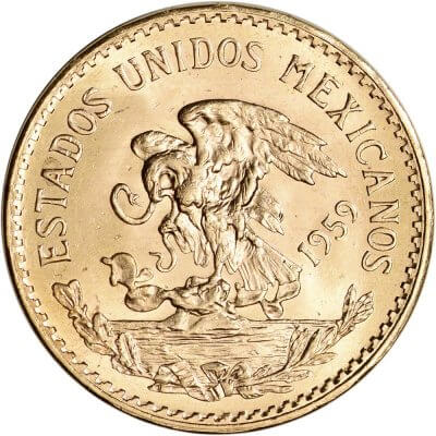 1959 Mexico Gold 20 Pesos .4823 oz - BU Restrike