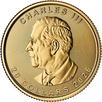 2026 Canada Gold Maple Leaf 1/2 oz $20 - BU