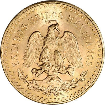 1944 Mexico Gold 50 Pesos - Average Circulated - 1.2056 oz