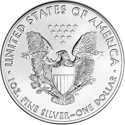 Random Date American Silver Eagle (1 oz) $1 - 1 Roll of 20 BU Coins in Mint Tube