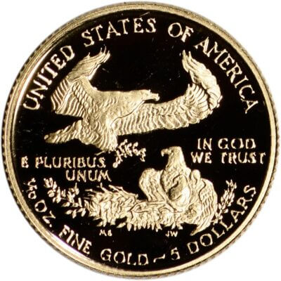 American Gold Eagle Proof 1/10 oz $5 - Coin in Capsule - Random Date