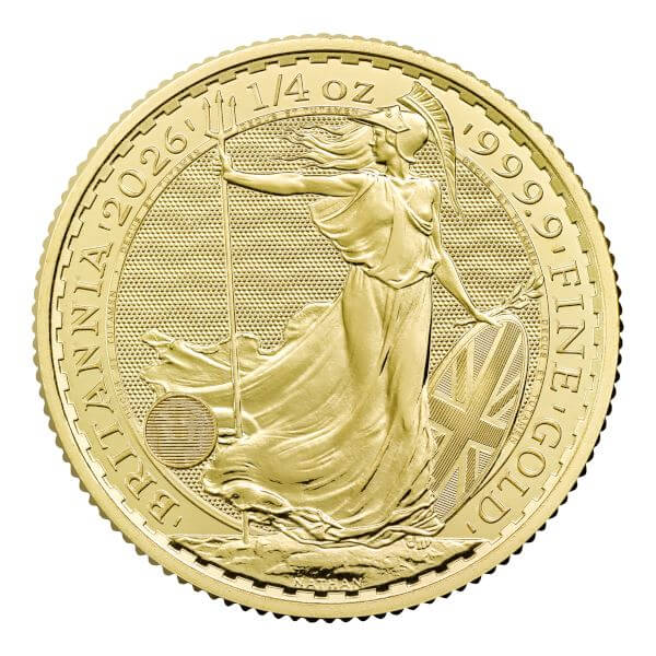 2026 Great Britain Gold Britannia £25 1/4 oz - BU #1
