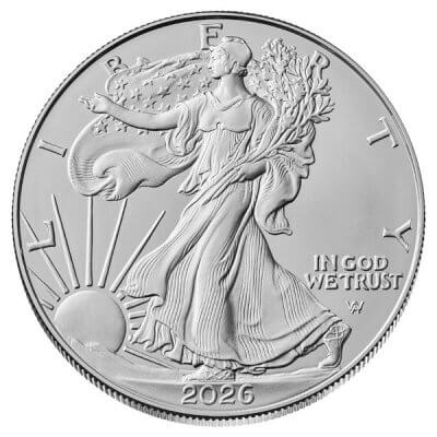 2026 American Silver Eagle 1 oz $1 - BU - Sealed 500 Coin Monster Box