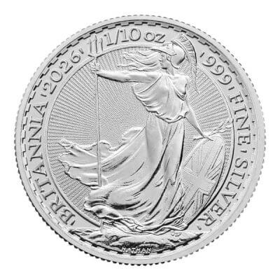 2026 Great Britain Silver Britannia 1/10 oz 20 Pence - BU