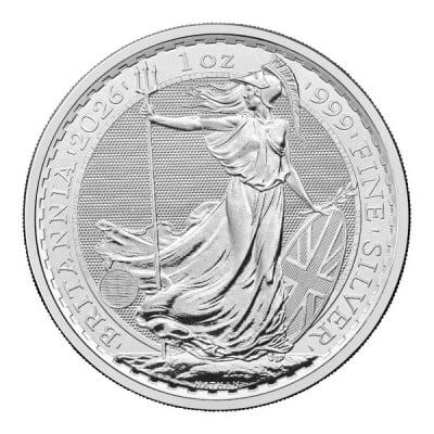 2026 Great Britain Silver Britannia £2 1 oz - BU