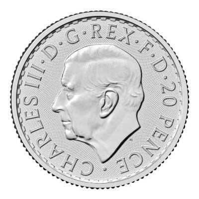 2026 Great Britain Silver Britannia 1/10 oz 20 Pence BU 1 Roll 16 Coin Tube