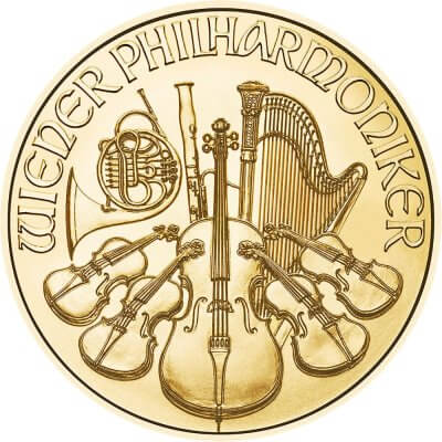 2025 Austria Gold Philharmonic 1/2 oz 50 Euro - BU