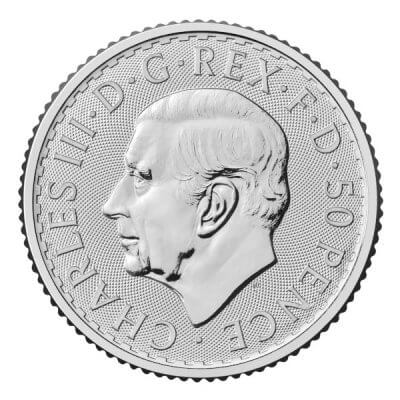 2026 Great Britain Silver Britannia 1/4 oz 50 Pence - BU