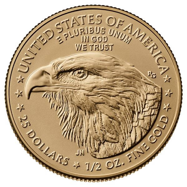 2026 American Gold Eagle 1/2 oz $25 - BU #2