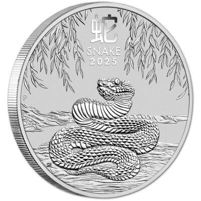 2025 P Australia Silver Lunar Year of the Snake 1/2 oz 50C - 1 Roll 20 BU Coins