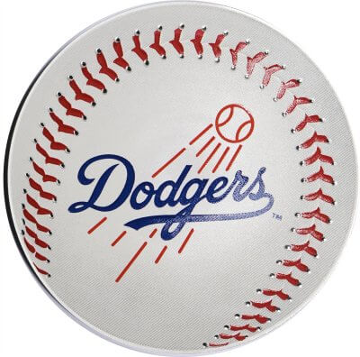 2025 Niue Silver MLB Los Angeles Dodgers Colorized BU 1 oz $2 coin in Capsule